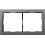Рамка 2-я стекло цвета сталь,  серия R98 Glass