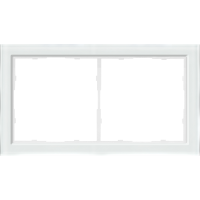 Рамка 2-я белое стекло,  серия R98 Glass