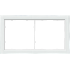 Рамка 2-я белое стекло,  серия R98 Glass
