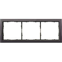 Рамка 3-я стекло мокко,  серия R98 Glass
