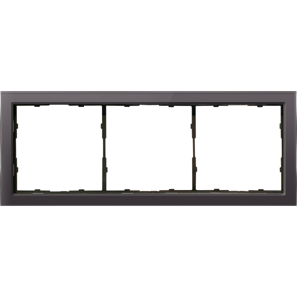 Рамка 3-я стекло мокко,  серия R98 Glass