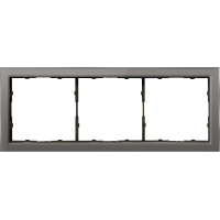 Рамка 3-я стекло цвета сталь,  серия R98 Glass