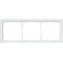 Рамка 3-я белое стекло,  серия R98 Glass