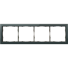 Рамка 4-я стекло изумруд,  серия R98 Glass