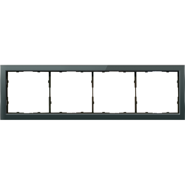 Рамка 4-я стекло изумруд,  серия R98 Glass