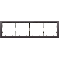 Рамка 4-я стекло мокко,  серия R98 Glass