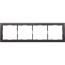 Рамка 4-я стекло мокко,  серия R98 Glass