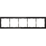Рамка 5-я черное стекло,  серия R98 Glass