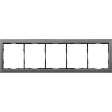 Рамка 5-я стекло цвета сталь,  серия R98 Glass