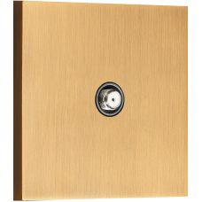 Спутниковая розетка SAT 1 Вых.: 950-2400 МГц,  (F-разъём),  латунь,  серия N96