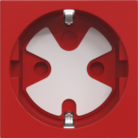 Розетка 2К+З нем.ст.,  в/заж.,  с з/ш,  мех. блок. ключ,  крас. (45х45мм),  серия (тип) DF6