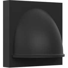 Вывод кабеля 2 мод.,  черн. (45х45мм)