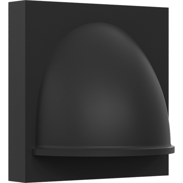 Вывод кабеля 2 мод.,  черн. (45х45мм)