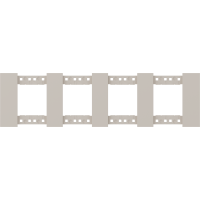 Декоративная рамка 2+2+2+2 модуля,  песочный