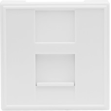 Адаптер 45х45мм для 1 модуля типа Keystone,  цвет: белый