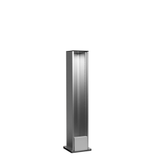 Напольная мини-колонна односторонняя 10 мод. (5мод. 45х45),  высота 270мм,  цвет алюминий