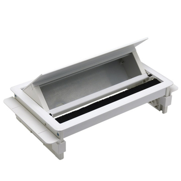 Настольный встраиваемый розеточный блок Spring 8 мод. (4 мод. 45х45),  белый