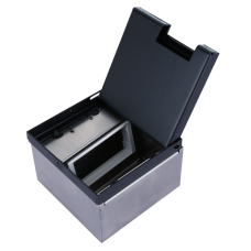 Лючок в пол 4 мод. (2 мод. 45х45 мм.) верт. установка,  металл антрацит