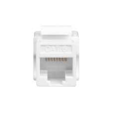 Модуль Keystone RJ45,  cat. 6,  UTP,  90 град.,  белый
