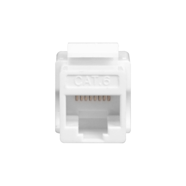 Модуль Keystone RJ45,  cat. 6,  UTP,  90 град.,  белый