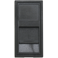 Розетка DEC RJ45 UTP кат.5e,  1мод.,  черн. матовая (22.5х45мм)