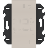 Термостат для ТП цифровой с дисплеем с выносным датчиком 230В 16А 2 модуля,  песочный