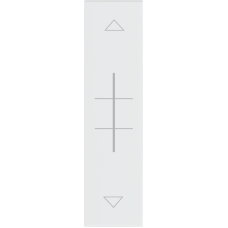 Лицевая панель для выкл. рольставень 1 модуль,  белый