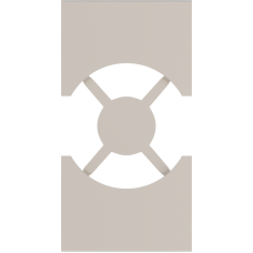 Лицевая панель для розеток 2К+З нем./итал.станд. 2 модуля,  песочный