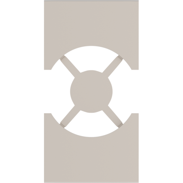 Лицевая панель для розеток 2К+З нем./итал.станд. 2 модуля,  песочный
