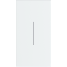 Лицевая панель для выкл. и переключателей 2 модуля,  белый