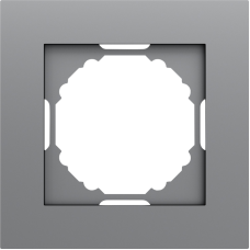 Рамка 1-я,  матовый серый,  серия A07