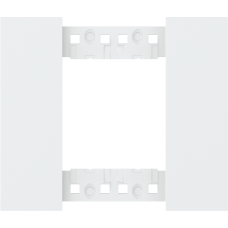 Декоративная рамка 2 модуля,  белый