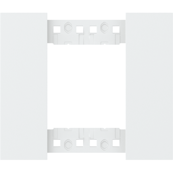 Декоративная рамка 2 модуля,  белый