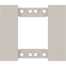 Декоративная рамка 2 модуля,  песочный