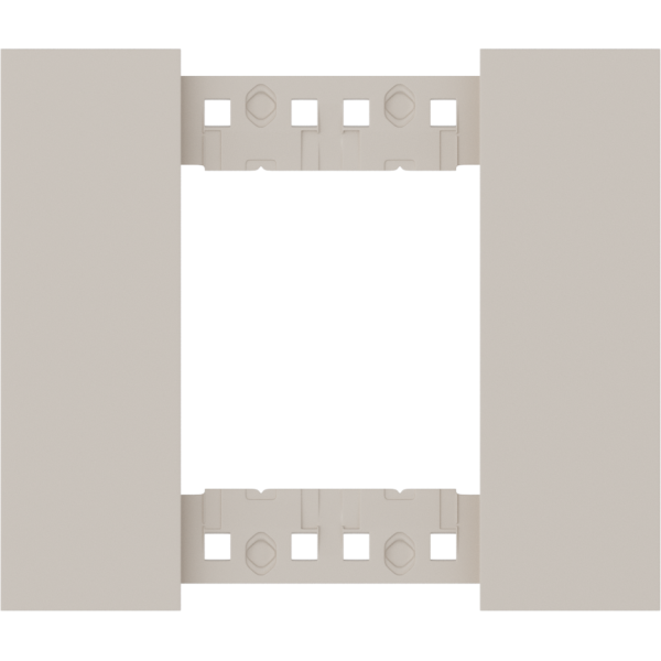 Декоративная рамка 2 модуля,  песочный