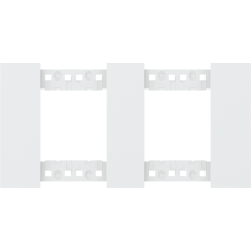 Декоративная рамка 2+2 модуля,  белый