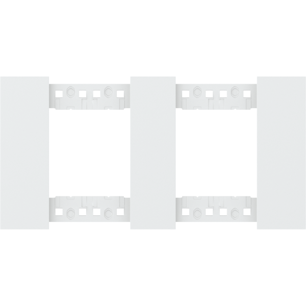 Декоративная рамка 2+2 модуля,  белый