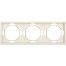 Рамка 3-я,  матовый кремовый,  серия S08