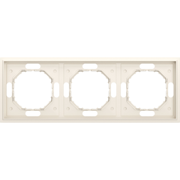 Рамка 3-я,  матовый кремовый,  серия S08