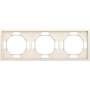 Рамка 3-я,  матовый кремовый,  серия S08