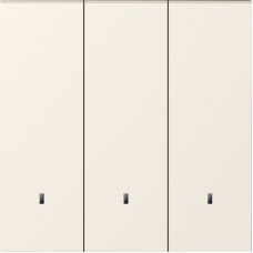 Клавиша 3-я с подсветкой,  матовый кремовый,  серия S08