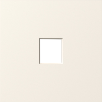 Накладка 1-я для розеток RJ45, TV, SAT,  матовый кремовый,  серия S08