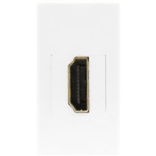 Розетка HDMI,  1мод.,  бел. (22.5х45мм)
