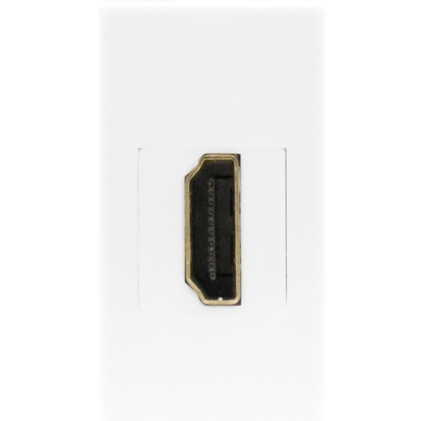 Розетка HDMI,  1мод.,  бел. (22.5х45мм)