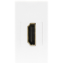 Розетка HDMI,  1мод.,  бел. (22.5х45мм)