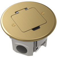 Лючок Surface 2 мод. (1 мод. 45х45 мм.),   круглый,  золото,  IP44,  (с уст. набором)