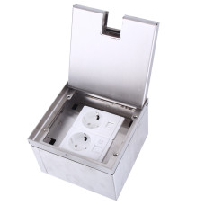 Лючок в пол 6 мод. (2 мод. 45х45 мм. + 2 мод. 22.5х45 мм.),  металл,  в уровень с напольным покрытием