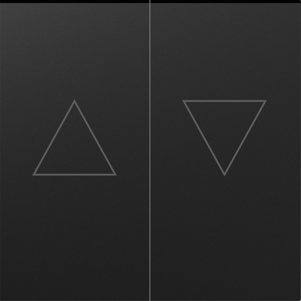 Клавиша 2-я со стрелками для жалюзи,  матовый карбон,  серия A07