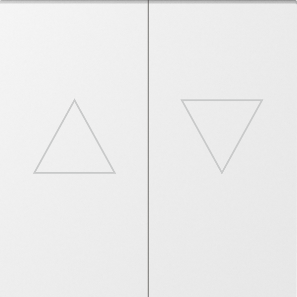 Клавиша 2-я со стрелками для жалюзи,  матовый белый,  серия A07