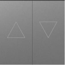 Клавиша 2-я со стрелками для жалюзи,  сталь,  серия A07